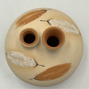 Vintage Hand-Painted Native American Pottery, Desert Pueblo “Buckskin”